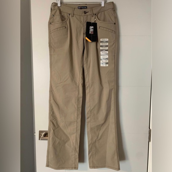 NWT 5.11 Tactical Womens Cirrus Pant in Stone (Brown/Tan/Khaki) - Picture 2 of 5